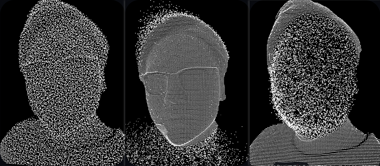 Point cloud with edge noise applied